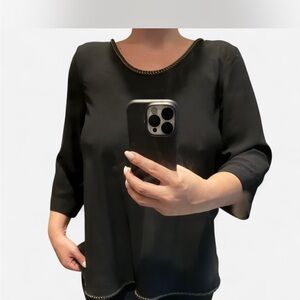 Elegant Black Women's Top